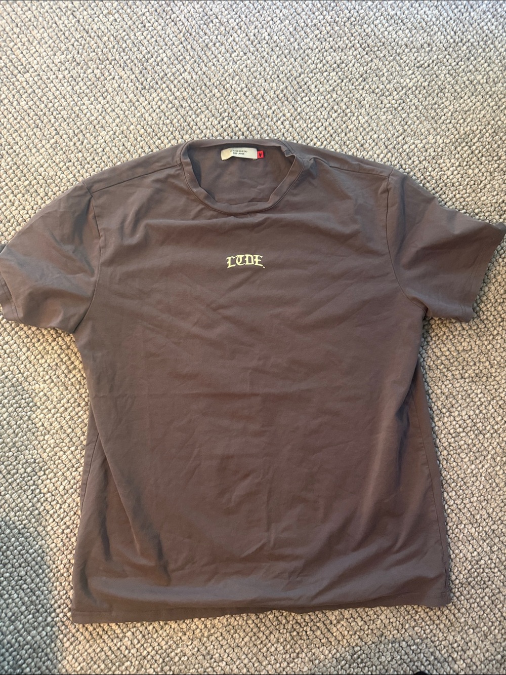 TDE Logo Brown Men's Crew Neck T-Shirt